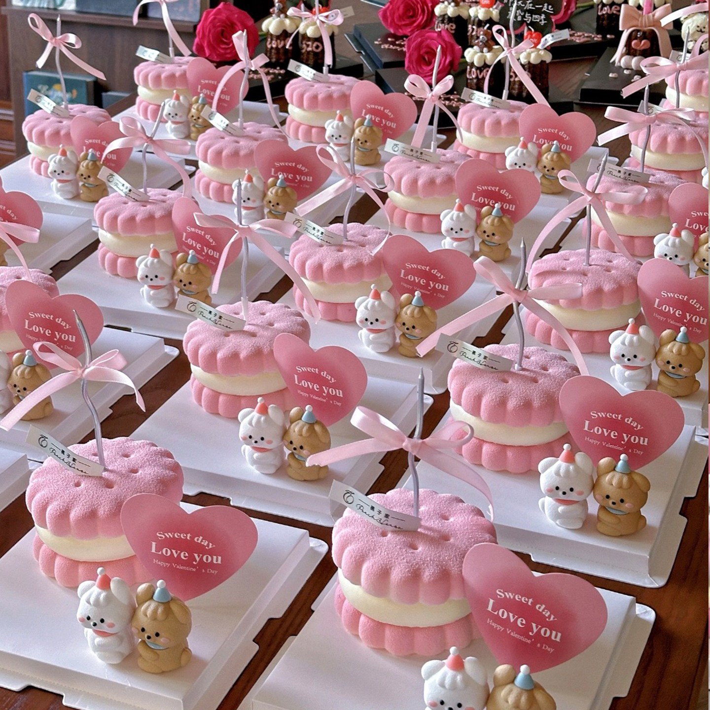 粉色2.14情人节情侣修狗emoji蛋糕装饰表白纪念日心动love爱心卡,节庆用品/礼品,蛋糕/烘焙装饰用品,淘宝优惠券,粉丝福利购,淘宝优惠卷