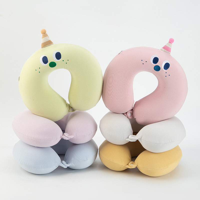 可爱卡通u型枕护颈枕记忆棉U型枕头记忆枕旅行枕头亲肤新款卡通枕