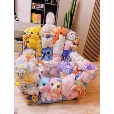 透明沙发娃娃收纳毛绒神器懒人充气可躺可睡椅子diy玩偶填充网红1