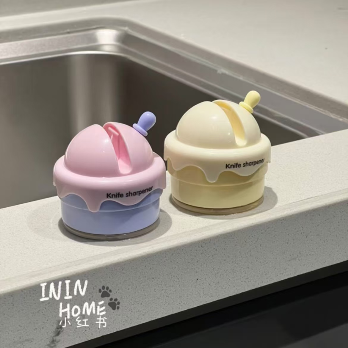 冰淇淋磨刀石吸盘磨刀神器家用菜刀多功能细磨快速刀架厨房磨刀石