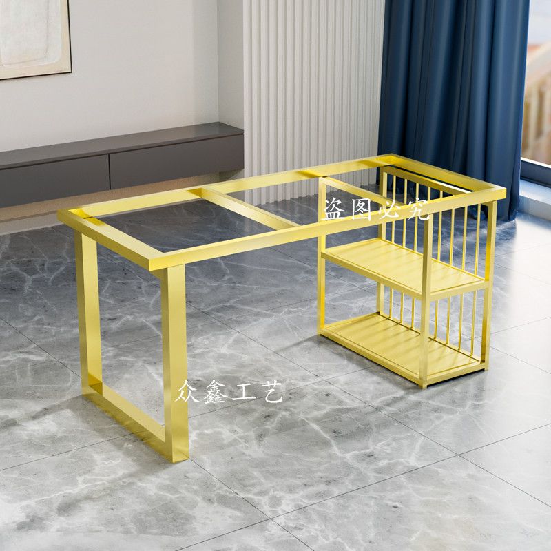 碳素钢桌腿支架*餐桌架茶桌茶台金属架子岛台岩板大板桌子脚架