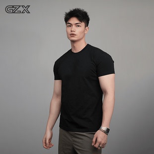 圆领短袖 GZX 经典 型男 轻奢老钱Cleanfit特殊肌理 ZEROTOX凉感修身
