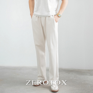 零压亲肤垂感松紧腰休闲卫裤 舒适裸感350G男直筒长裤 ZEROTOX GZX