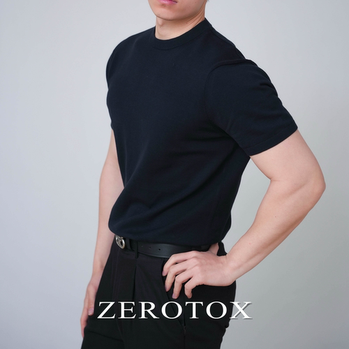 纯棉纱针织修身男士短袖T恤男款