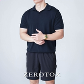 针织提花T恤短袖 GZX 休闲型男海鸥领纯棉舒适Polo衫 修身 ZEROTOX