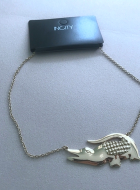 26A金属朋克风鳄鱼短款项链