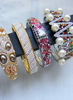 e049大厂尾货电镀镂刻仿细猫眼石