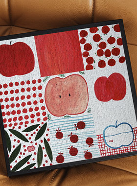 BOOKA拼图500片苹果不无聊解闷插画方形小众可爱新年装饰挂画礼物