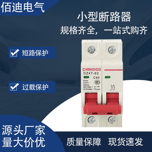 rccb小型断路器dz47s-63/1p用