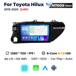 2020款 適用豐田Toyota Hilux 2015 256g 安卓大屏中控導(dǎo)航收音機(jī)8