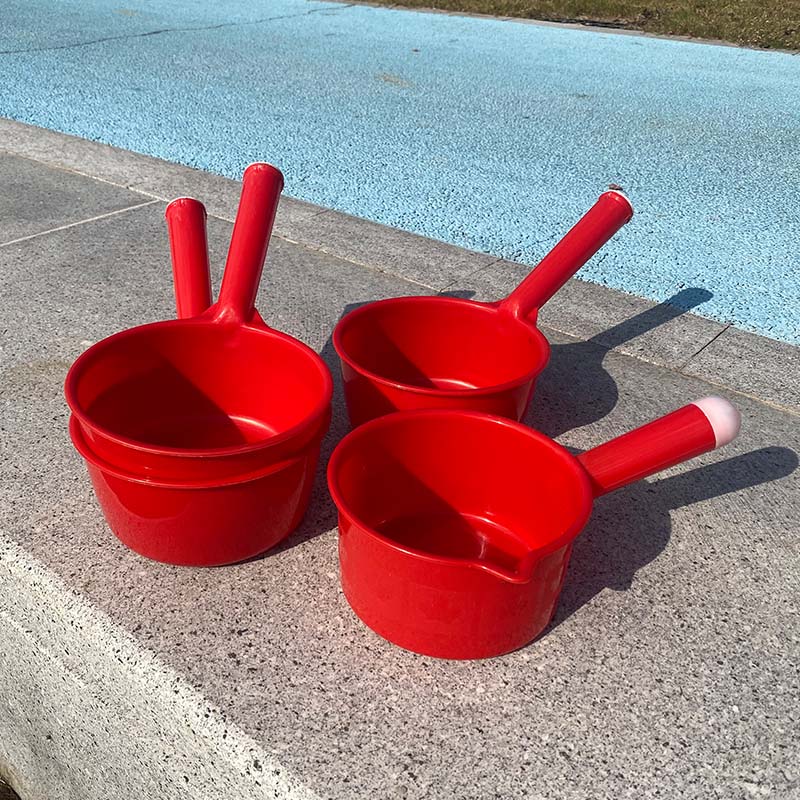 水勺大红色加厚长手柄水舀子