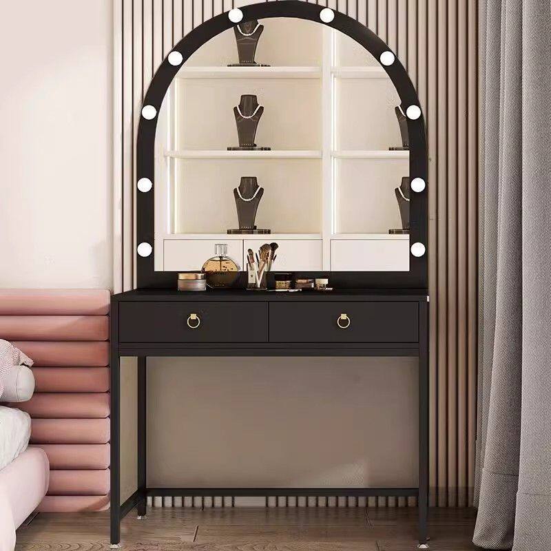 影楼专业带灯化妆台婚纱店美容院培训工作室化妆师梳妆台桌椅组合