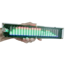 LED2015音乐频谱电平灯多模式 DSP均衡器EQ声控拾音彩色亚克力外壳