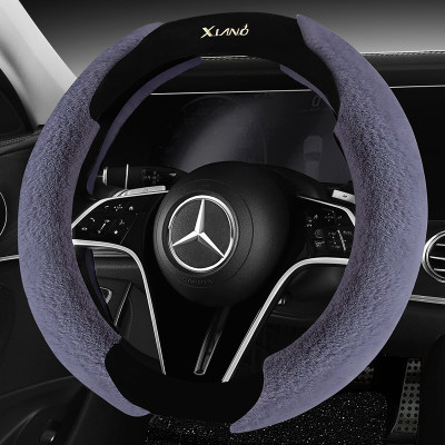 秋冬季短毛绒方向盘套本田CRV飞度XRV竞瑞缤智雅阁通用型汽车把套