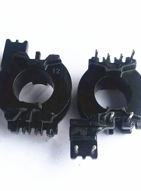 PQ2012高频干式变压器磁芯骨架立式4+2+2左边槽宽5.6mm