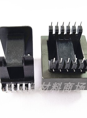 EE4220高频变压器磁芯+骨架卧式6+6针L脚4214 电感变压器骨架磁芯