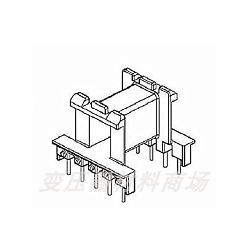 EF25-11变压器高频磁芯骨架加宽卧式5+5针2538 骨架磁芯