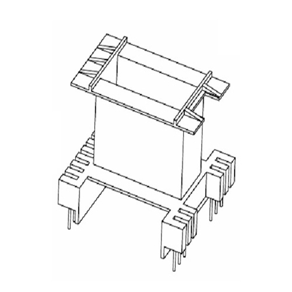 EE55变压器高频磁芯装双磁芯骨架