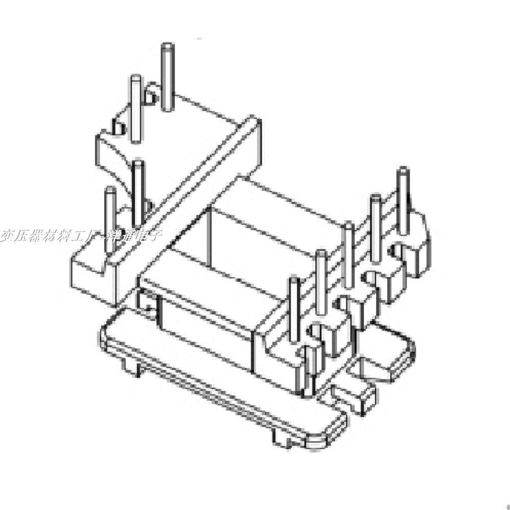 EE16-10磁芯骨架立式5+2+2针