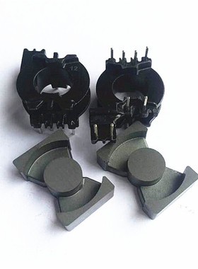 PQ2012高频干式变压器磁芯骨架立式4+2+2左边槽宽5.6mm