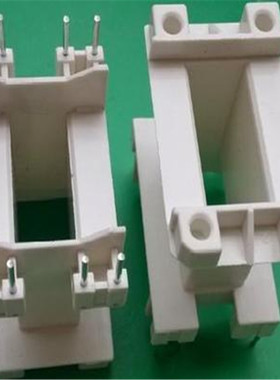 EE4230骨架加宽立式4+4针4205高频变压器磁芯骨架白色双磁芯骨架