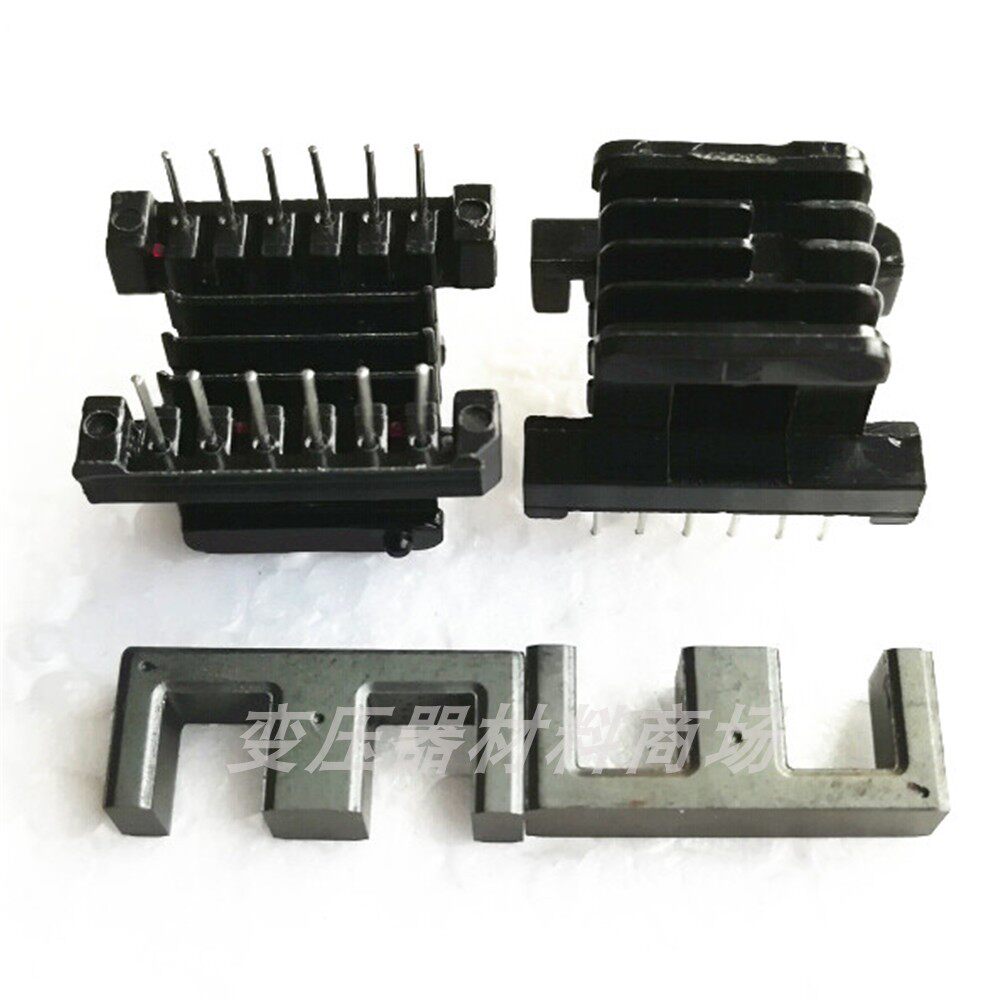 EE19高频干式变压器磁芯+骨架卧式多槽6+6骨架磁芯配套