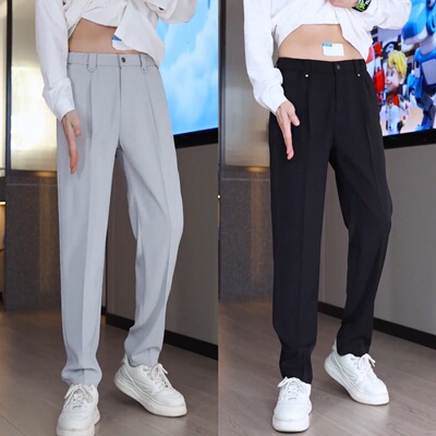 春夏新款高端舒适垂感休闲西装裤