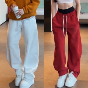 弯刀卫裤 长裤 男宽松垂感直筒裤 休闲运动香蕉裤 2026春季 情侣裤 新款