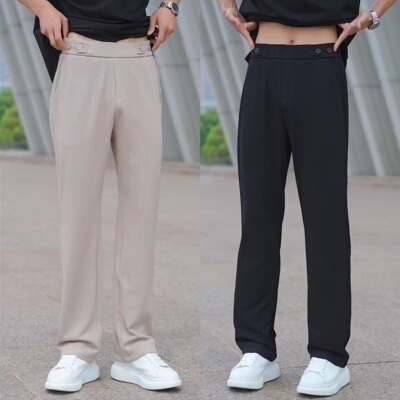 夏季宽松显瘦百搭舒适垂感直筒裤