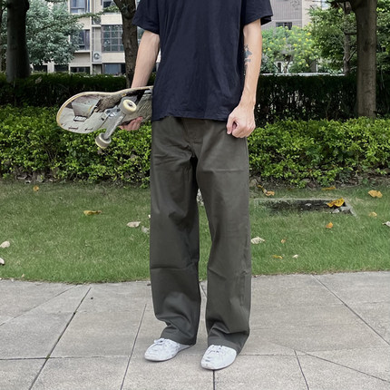 多色可选 滑板长裤 大直筒 宽松裤子 微弹 美式街头 BMX 嘻哈街舞