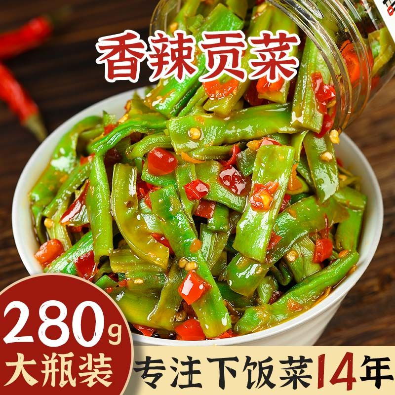 湖南剁椒贡菜下饭菜川丫头同款
