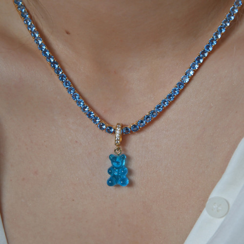 彩色尾单挪威CH小熊吊坠Jewelry