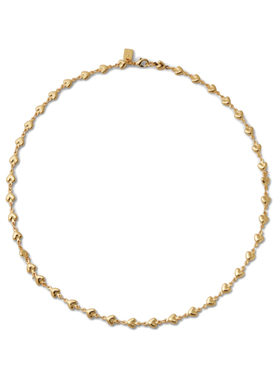 搭配吊坠CH同款裸链habibi 爱心铜镀真金简约项链