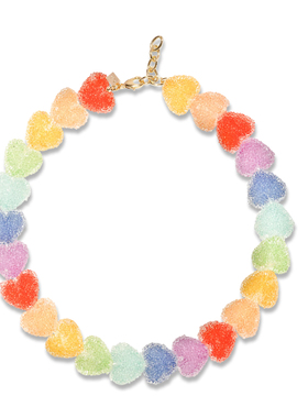 出口余正品特价清仓crystal haze CH挪威小熊软糖霜糖爱心项链