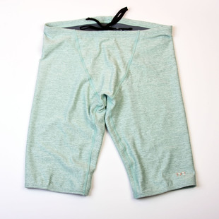 新款美国T家男士专业竞技竞速比赛训练中长款抗氯五分泳裤防走光