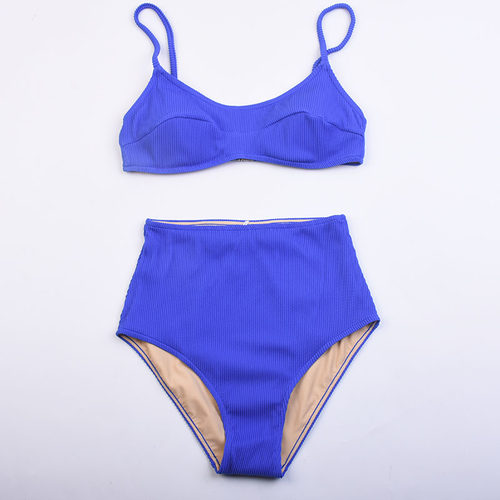 澳洲比基尼泳衣小胸聚拢高腰显瘦