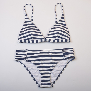 外贸时尚品牌BAR**度假海边性感显瘦印花比基尼bikini泳衣女