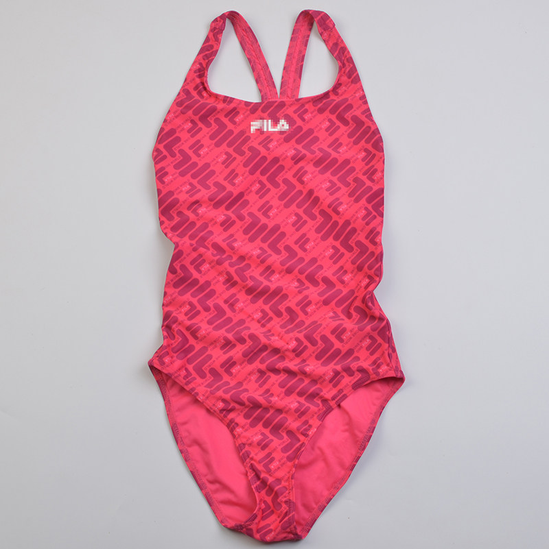 儿童泳衣中大童女童专业竞技连体三角防晒训练游泳泳装多款