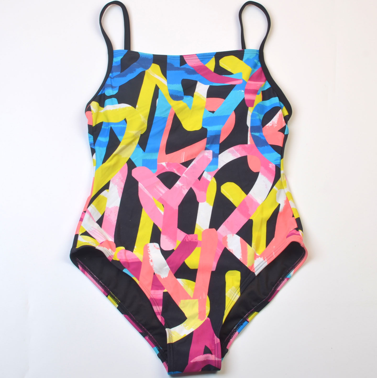 美国奢侈品牌D**Y度假时尚显瘦性感连体泳衣女温泉泳装带胸垫