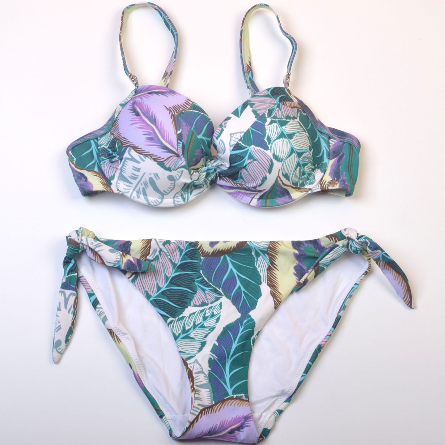英国N**T品牌海边多款印花钢托聚拢比基尼性感bikini时尚分体泳衣