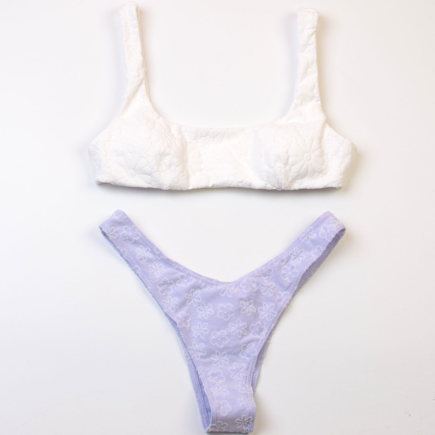 澳洲时尚品牌*V*A沙滩度假撞色比基尼分体泳衣bikini泳装女款