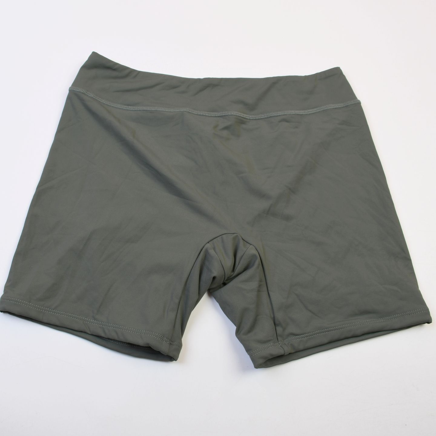 英国N*T品牌纯色大码平角分体泳衣裤子高腰比基尼泳装女款