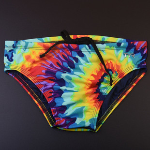 美国T家新款男士中大童泳裤专业竞技竞速比赛抗氯减阻三角防尴尬