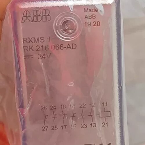 ABB继电器RXMS 1，型号RK 216 066-AD，2