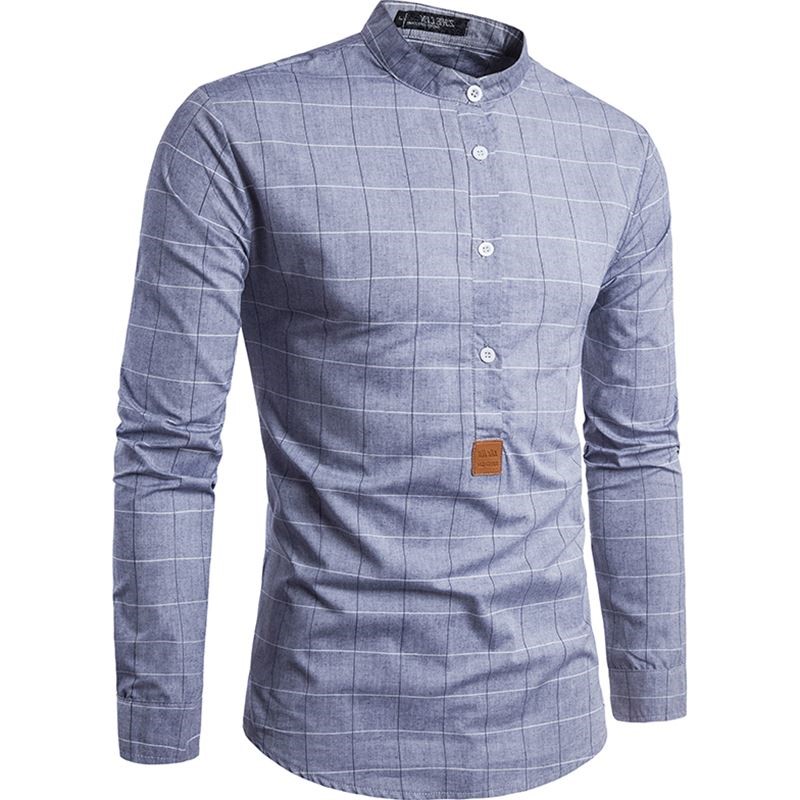 Çï×°´ó¸ñ×ÓСƤ±êÉè¼Æ³ÄÒ ÄÐÊ¿³¤Ðä³ÄÉÀman men's casual shirts