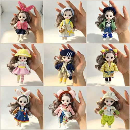 10cm娃衣8分/12分6寸ob11bjd娃娃通用娃衣套装挂件跨境现货