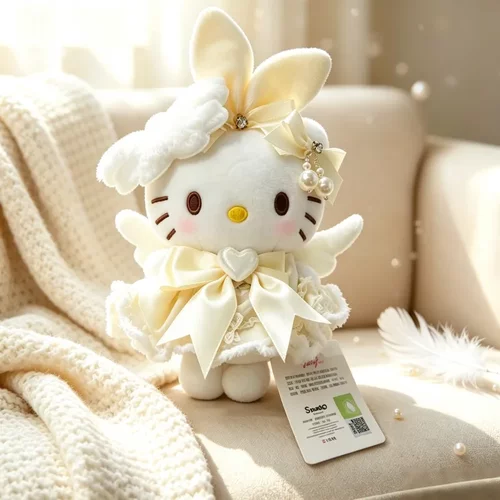【正版】hellokitty天使之梦挂件kt玩偶送女生毛绒配饰玩偶公仔