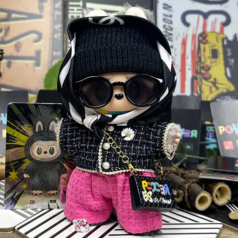 [超美家]仅衣服适用17cm15拉布布娃衣一二三代labubu权志龙GD同款