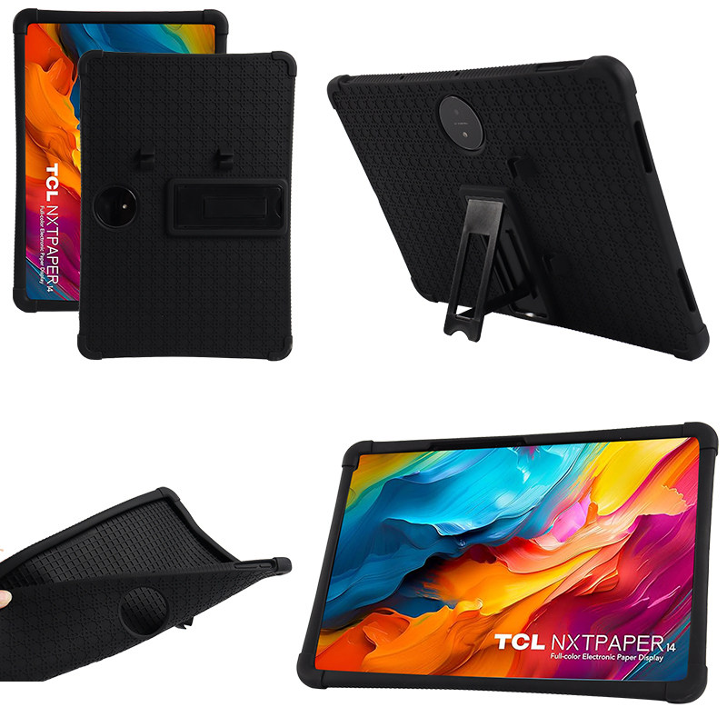 明枫适用于TCL NxtPaper 11 Plus平板电脑保护套9469X硅胶壳11.5英寸皮套四角加厚防护带支架笔套功能手提包