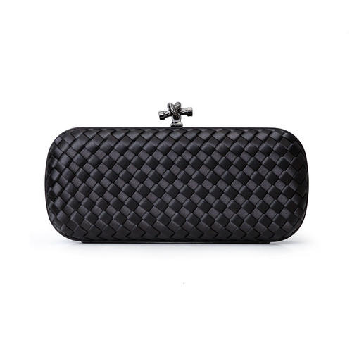 Women Bags Artificial Silk Woven Crossbody Clutch Evening Ba